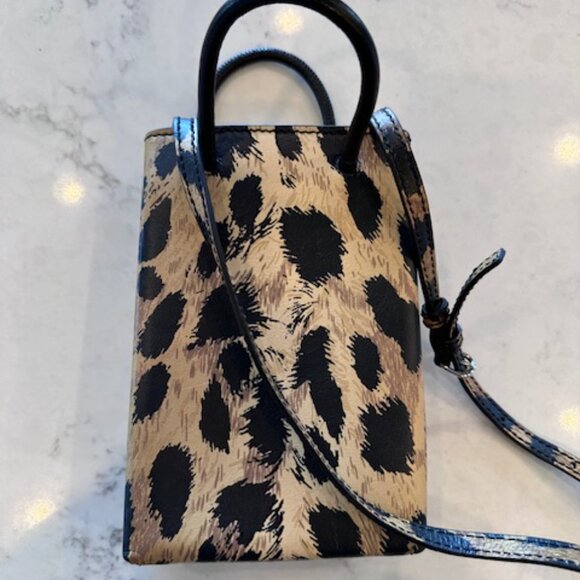 Balenciaga small canvas leopard cross body bag - Picture 4 of 6